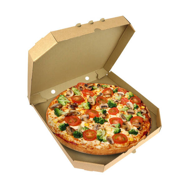 Коробка для пиццы 300х300х30 мм бурый 100 шт./
