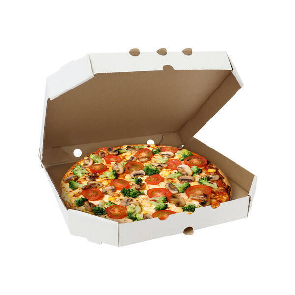 Коробка для пиццы 330х330х30 мм белый 100 шт./