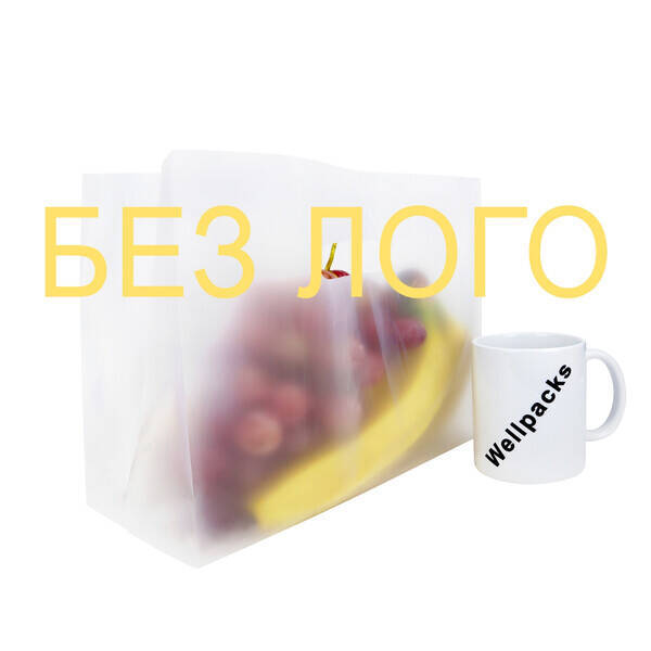 Пакет банан прозрачный матовый (250+65х2)х300 мм БЕЗ ЛОГО 50 мкм 100 шт./