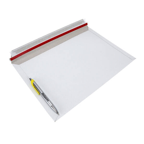 Курьерский картонный конверт 350х250 мм B4 белый 50 шт./