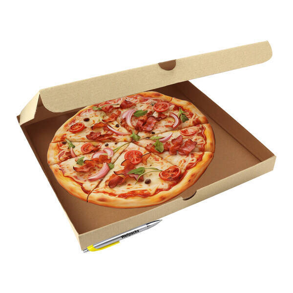 Коробка для пиццы 330х330х30 мм NEW (острые углы) бурый 100 шт./