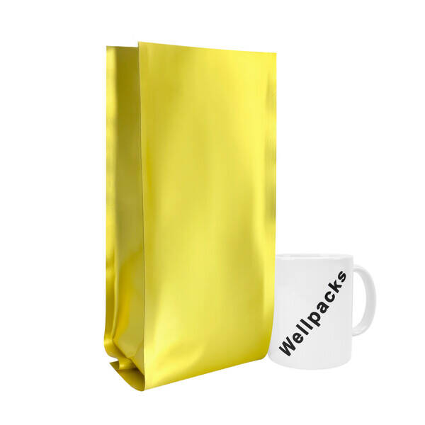 Гассет-пакет с центральным швом (135+35х2)х360 мм золото 50 шт./