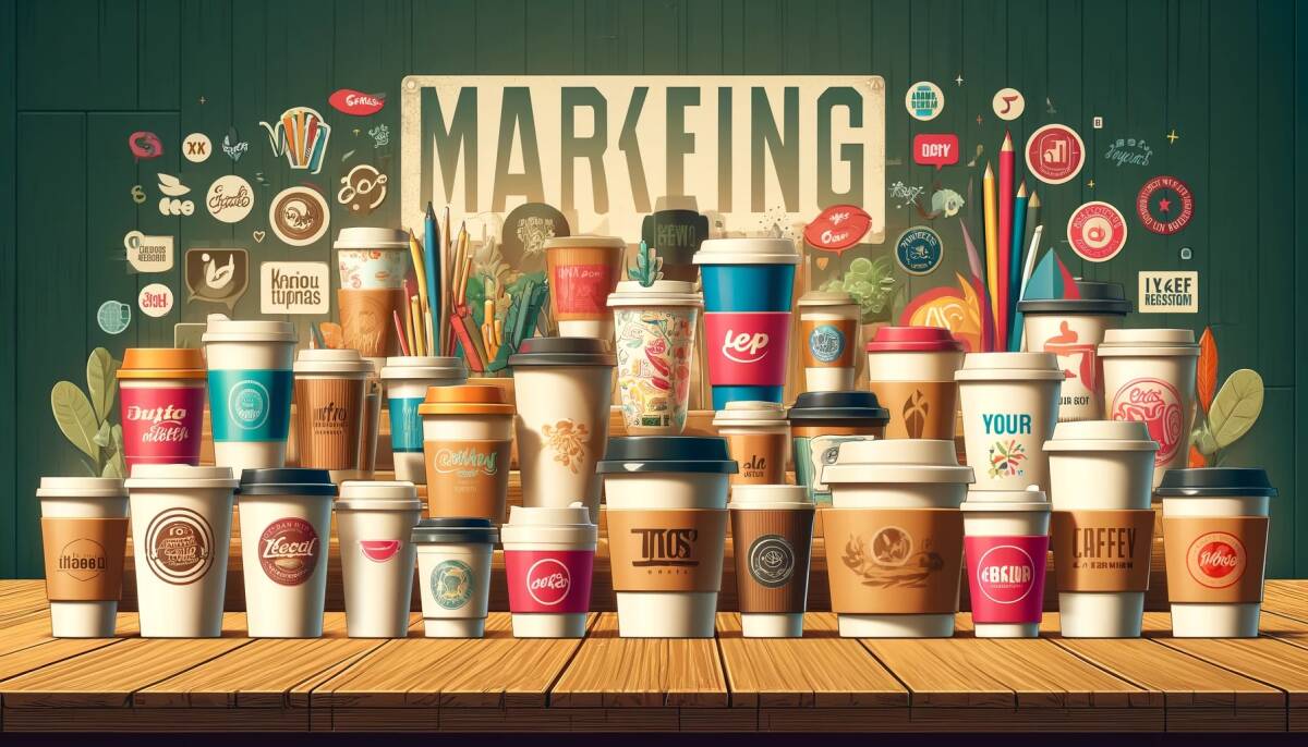 Бумажные стаканчики для кофе оптом с логотипом