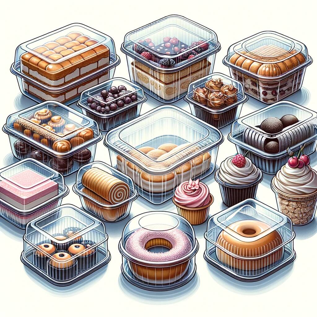 Купить качественные PET-контейнеры для тортов, рулетов и пирожков с крышкой и одноразовые